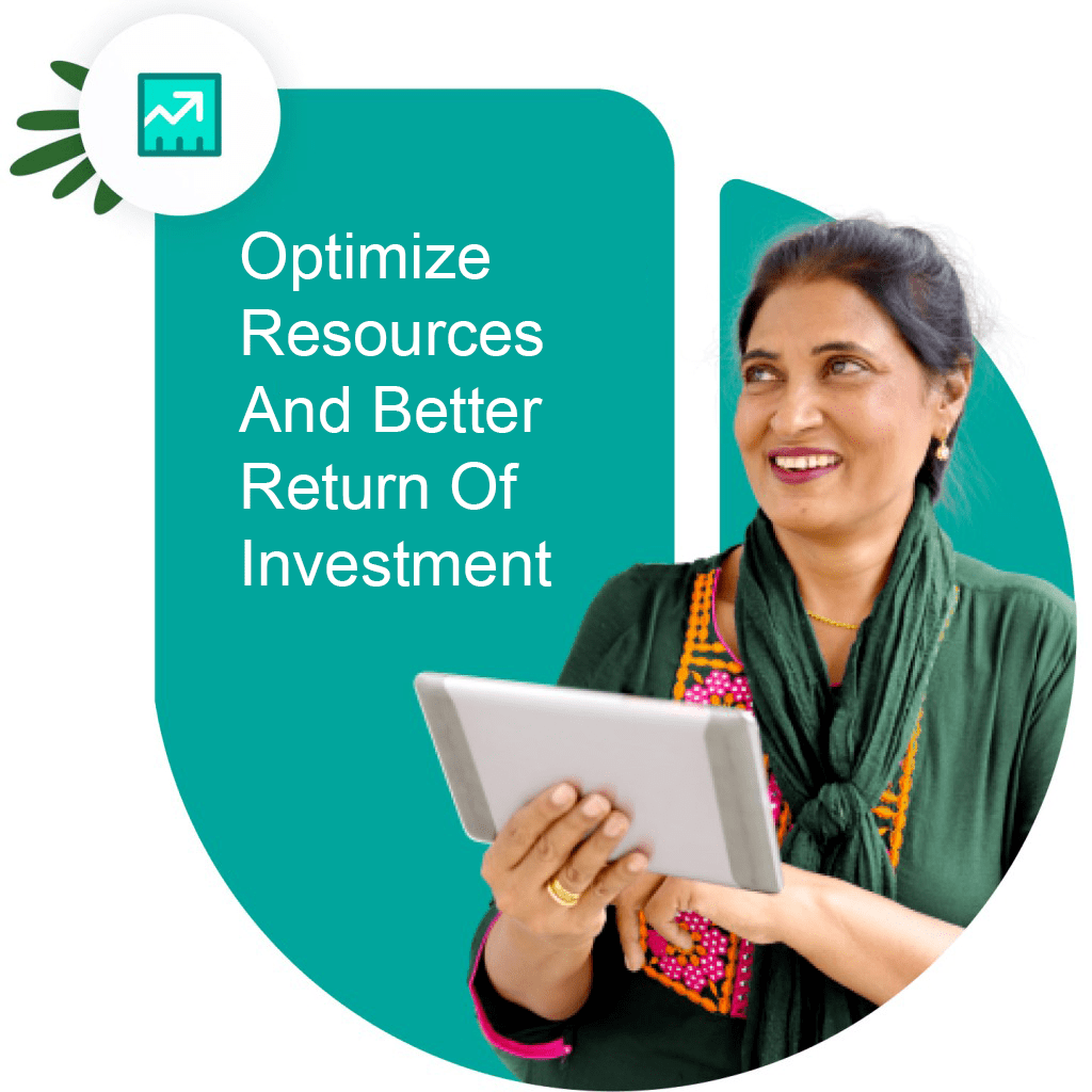 Optimize resources and better return of investment